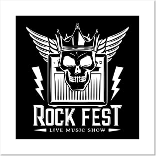 Rock Fest Tee Posters and Art